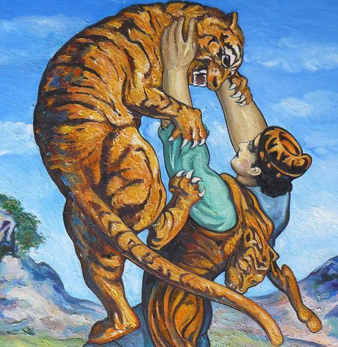 Сказки, баллады, поэмы.
А именно, сказания об Этери, Амиране. Арсен Одзелашвили- герой популярной народной поэмы «Песнь про Арсена». Произведение «Мученичество святой царицы Шушаник». Баллада "Тигр и юноша" 